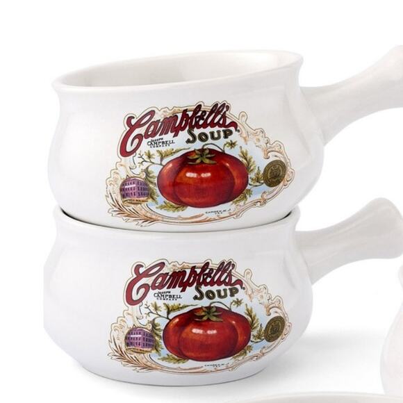 Campbell's Soup One Handle Ceramic 18oz Mug Set of 2 - Picture 1 of 9